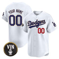 Custom Los Angeles Dodgers Vin Scully Patch Gold Trim Vapor Premier Limited Jersey ¨C All Stitched-White HOLBERT