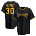 Pittsburgh Pirates #30 Paul Skenes Black HOLBERT Alternate 2 Replica Jersey