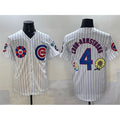 Chicago Cubs #4 Pete Crow-Armstrong White HOLBERT 2025 Tokyo Series Limited Stitched Jersey