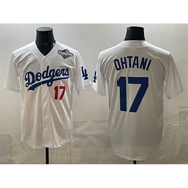 Los Angeles Dodgers #17 Shohei Ohtani White HOLBERT 2025 World Series Home Limited Stitched Jersey