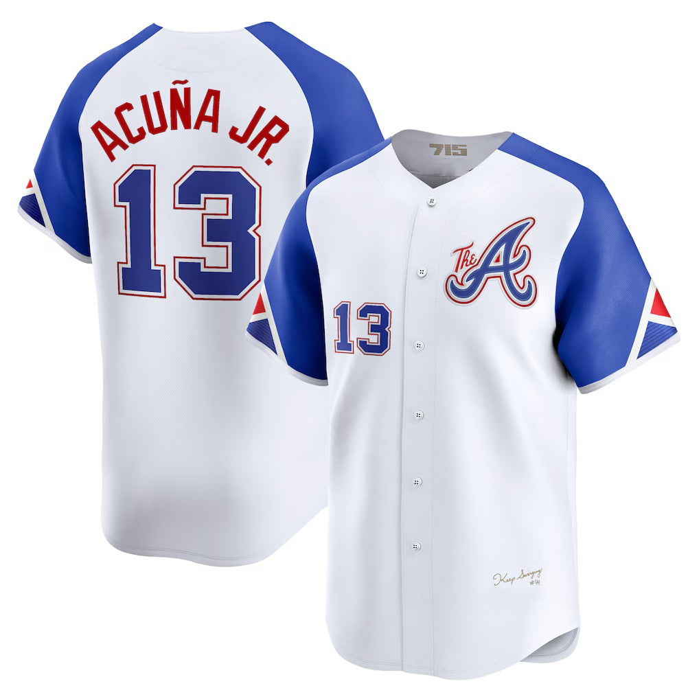 Atlanta Braves #13 Ronald Acuna Jr White HOLBERT City Connect Limited Player Jersey