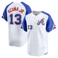 Atlanta Braves #13 Ronald Acuna Jr White HOLBERT City Connect Limited Player Jersey