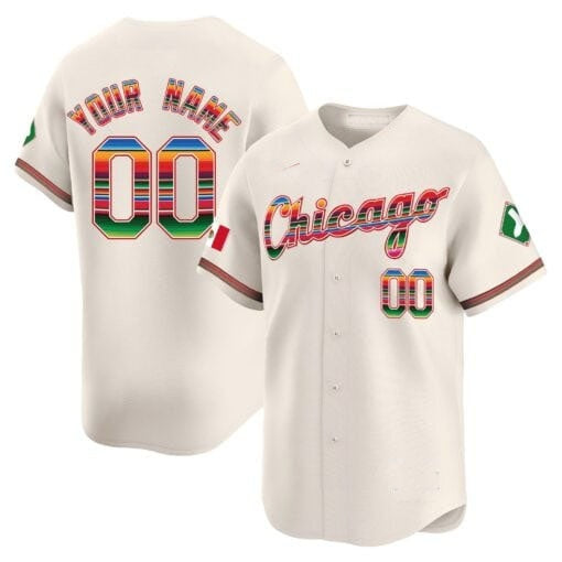 Custom Chicago White Sox Mexico Vapor Premier Limited Jersey V3- Cream HOLBERT