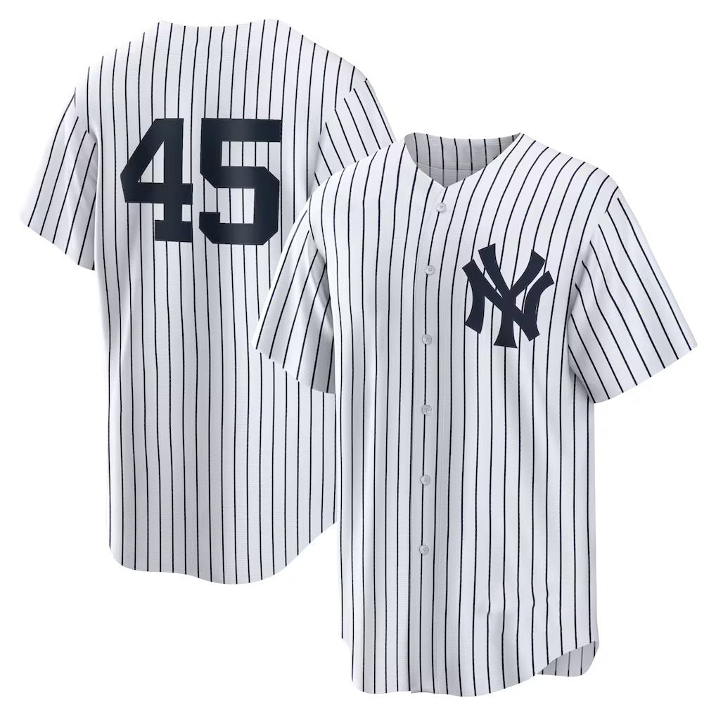 New York Yankees #45 Gerrit Cole White HOLBERT Home Replica Player Name Jersey