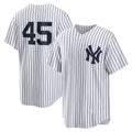 New York Yankees #45 Gerrit Cole White HOLBERT Home Replica Player Name Jersey