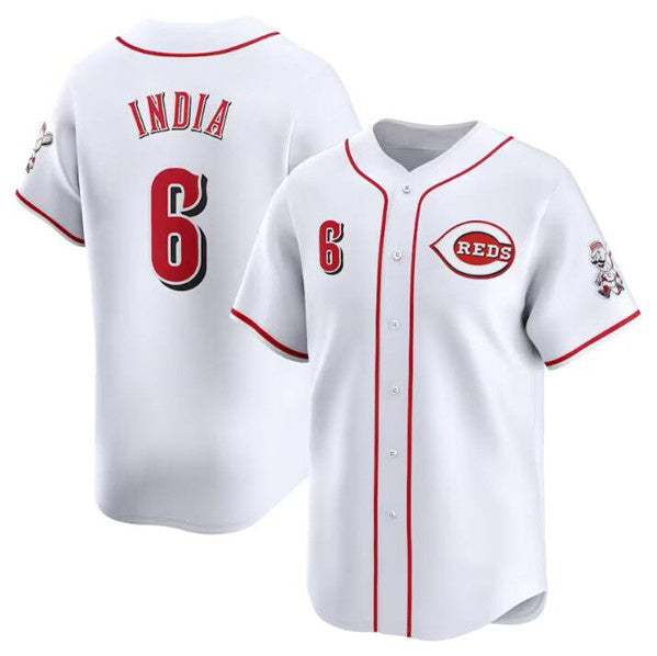 Cincinnati Reds #6 Jonathan India White HOLBERT Home Limited Stitched Jersey