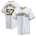 Pittsburgh Pirates #57 Bubba Chandler White HOLBERT Home Replica Jersey