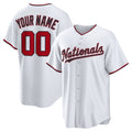 Custom Washington Nationals White HOLBERT Home Replica Jersey