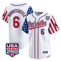Baltimore Orioles #6 Ryan Mountcastle Player White HOLBERT USA 250 Independence Day Vapor Premier Home Game Stitched Jerseys