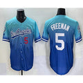 Los Angeles Dodgers #5 Freddie Freeman Blue HOLBERT 2025 City Connect Limited Stitched Jersey