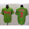 Philadelphia Phillies #3 Bryce Harper Number Green HOLBERT With Patch Stitched Cool Base Jersey