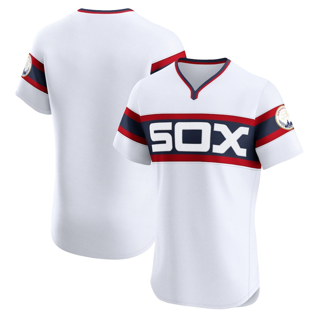 Chicago White Sox White HOLBERT Alternate Vapor Premier Elite Patch Jersey