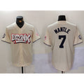 New York Yankees #7 Mickey Mantle Cream HOLBERT Limited Stitched Jersey 2