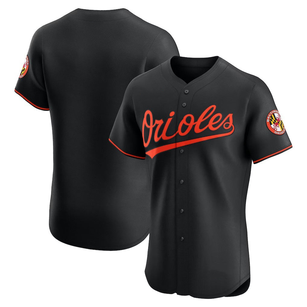 Baltimore Orioles Black HOLBERT Alternate Elite Jersey