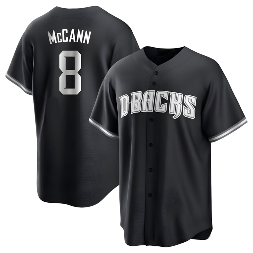 Arizona Diamondbacks #8 James McCann Player Black HOLBERT Game Home Stitched Jerseys