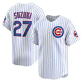 Chicago Cubs #27 Seiya Suzuki White HOLBERT Home Limited Player Jersey