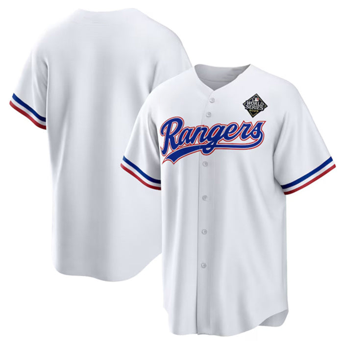 Texas Rangers Blank White HOLBERT 2023 World Series Stitched Jersey