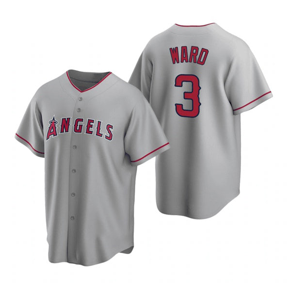Los Angeles Angels #3 Waylor Ward Grey HOLBERT Cool Base Stitched Jersey