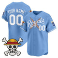 Custom Kansas City Royals x One Piece Blue HOLBERT Vapor Premier Limited Jersey - Stitched
