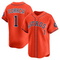 Houston Astros #1 Carlos Correa Orange HOLBERT Alternate Limited Player Jersey
