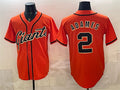 San Francisco Giants #2 Willy Adames Orange HOLBERT Cool Base Stitched Jersey
