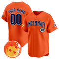 Custom Cincinnati Reds x Dragon Ball Orange HOLBERT Vapor Premier Limited Jersey - All Stitched