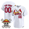 Custom St. Louis Cardinals x One Piece White HOLBERT Vapor Premier Limited Jersey - Stitched