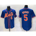 New York Mets #5 David Wright Blue HOLBERT Cool Base Stitched Jersey