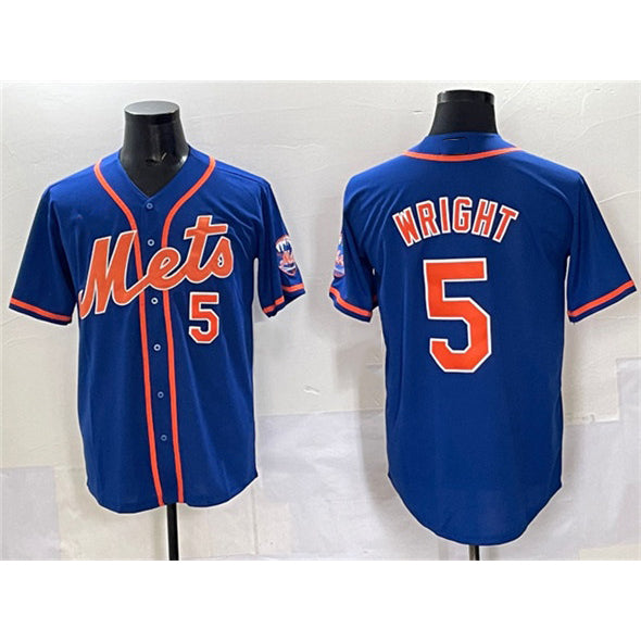 New York Mets #5 David Wright Blue HOLBERT Cool Base Stitched Jersey