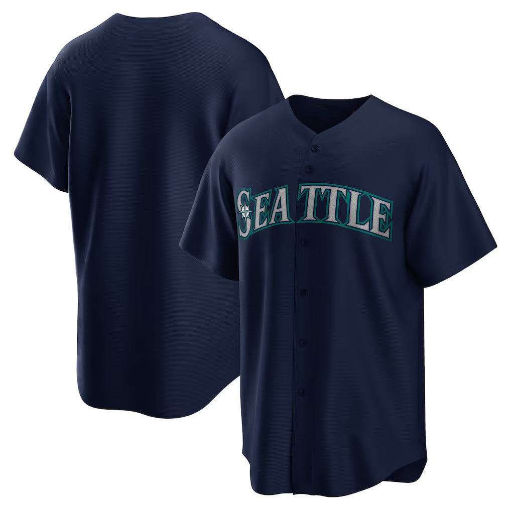 Seattle Mariners Navy HOLBERT Alternate Replica Team Jersey