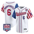 Baltimore Orioles #6 Ryan Mountcastle Player White HOLBERT USA 250 Independence Day Vapor Premier Limited Home Game Stitched Jerseys