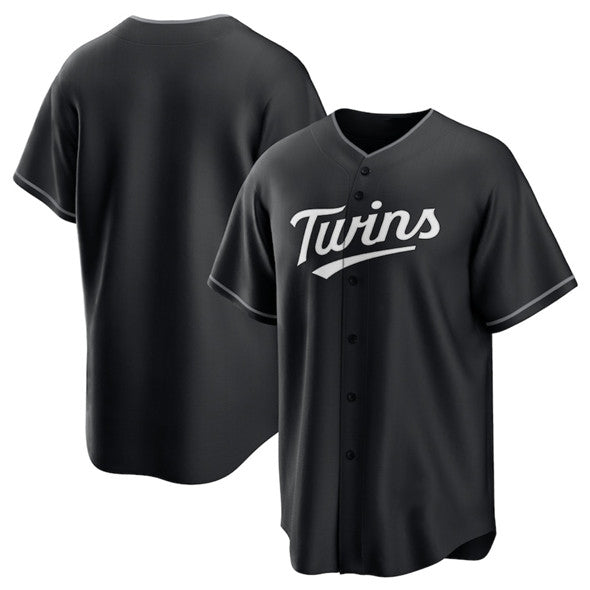 Minnesota Twins Blank Black HOLBERT Lights Out Limited Stitched Jersey