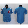 Philadelphia Phillies Blank Blue HOLBERT Cool Base Stitched Jersey