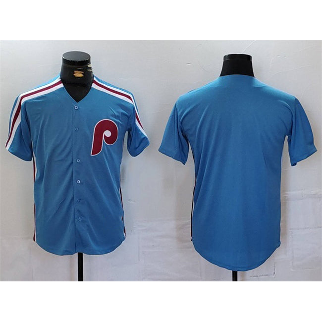 Philadelphia Phillies Blank Blue HOLBERT Cool Base Stitched Jersey