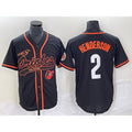 Baltimore Orioles #2 Gunnar Henderson Black HOLBERT With Patch Cool Base Stitched Jersey