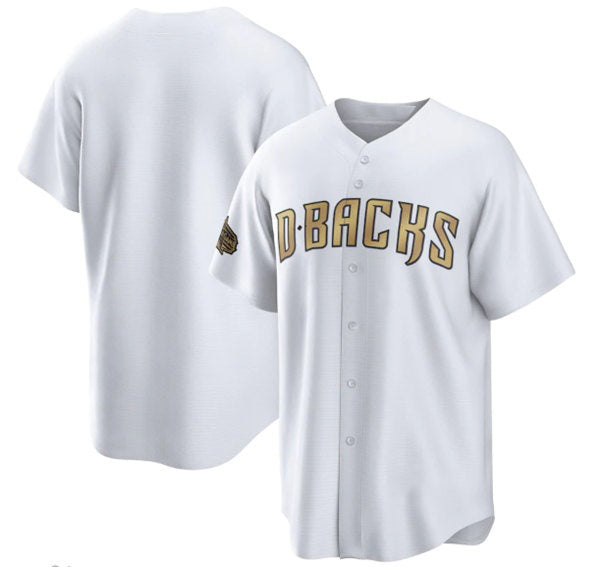 Arizona Diamondbacks Blank White HOLBERT 2022 All-Star Cool Base Stitched Jersey