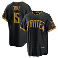 Pittsburgh Pirates #15 Oneil Cruz Black HOLBERT 2026 City Connect Stadium Jersey