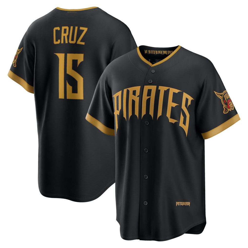 Pittsburgh Pirates #15 Oneil Cruz Black HOLBERT 2026 City Connect Stadium Jersey
