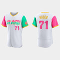 San Diego Padres #71 Josh Hader White HOLBERT 2022 City Connect Jersey