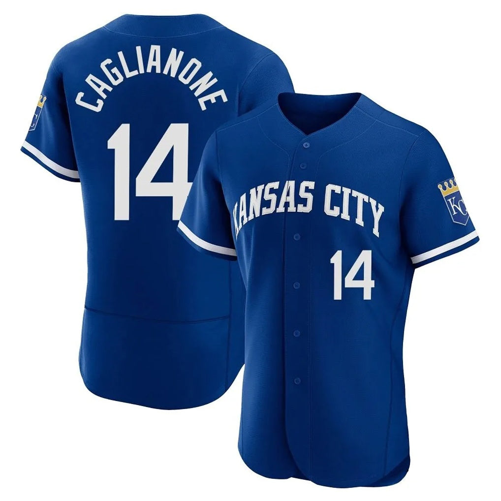 Kansas City Royals #14 Jac Caglianone Player Royal HOLBERT City Connect Limited Elite Home Game Stitched Jerseys