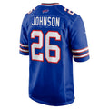 B.Bills #26 Ty Johnson Royal HOLBERT Team Game Jersey