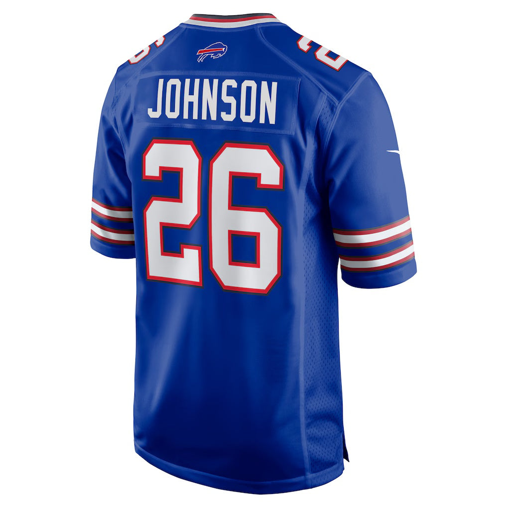 B.Bills #26 Ty Johnson Royal HOLBERT Team Game Jersey