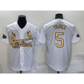 St. Louis Cardinals #5 Albert Pujols White HOLBERT 2022 All Star Stitched Cool Base Jersey