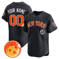 Custom New York Yankees x Dragon Ball Navy HOLBERT Vapor Premier Limited Jersey - All Stitched