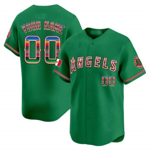 Custom Los Angeles Angels Mexico Vapor Premier Limited Jersey ¨C Green HOLBERT