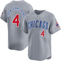 Chicago Cubs #4 Pete Crow-Armstrong Gray HOLBERT Limited Stitched Jersey