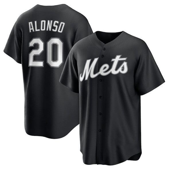 New York Mets #20 Pete Alonso Black HOLBERT Lights Out Limited Stitched Jersey