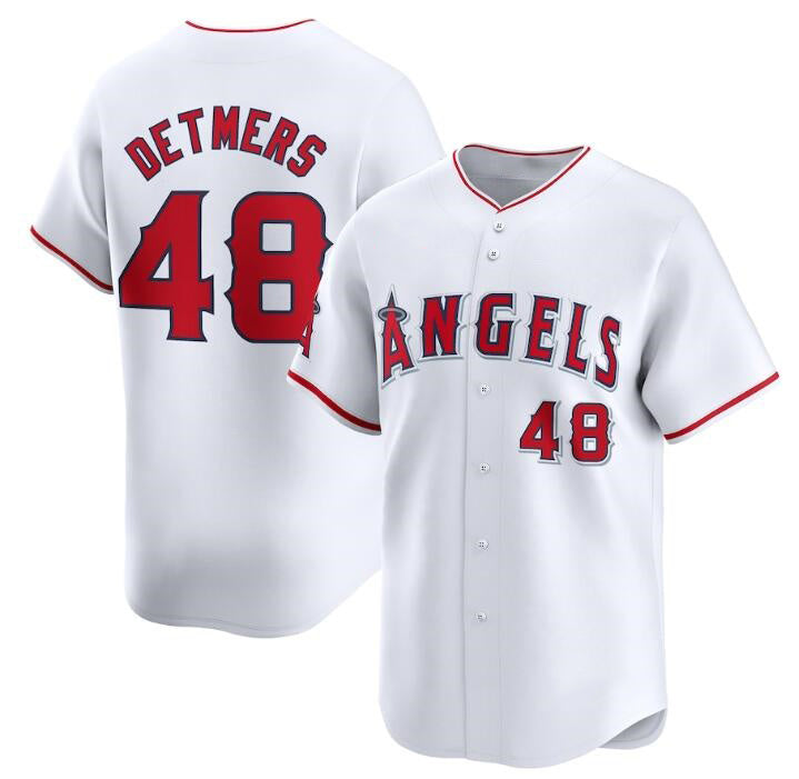 Los Angeles Angels #48 Reid Detmers White HOLBERT Home Limited Stitched Jersey