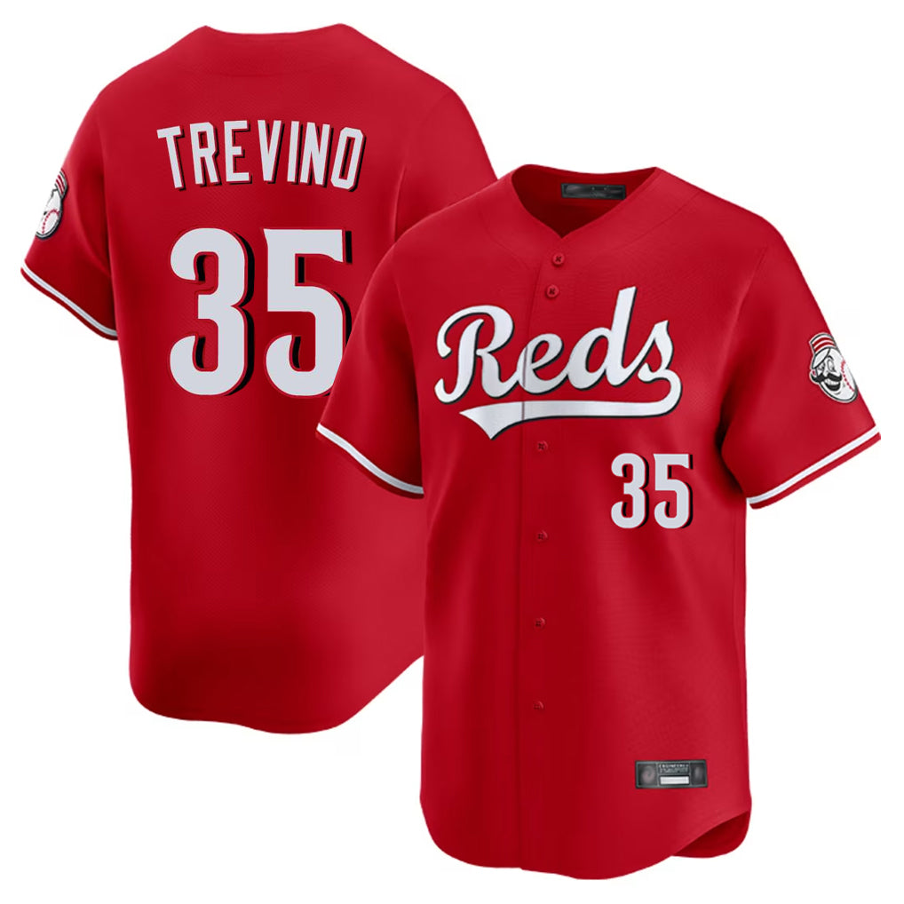 Cincinnati Reds #35 Jose Trevino Player Red HOLBERT Home Limited Stitched Jerseys