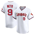 Los Angeles Angels #9 Zach Neto Player White HOLBERT T-shirt Home Limited Stitched Jerseys